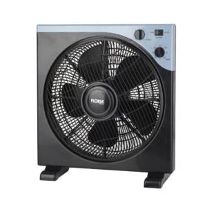 Zilan Floria 12-inch Box Fan 40w, 3 Speed Settings � Black Finish, Zln2355