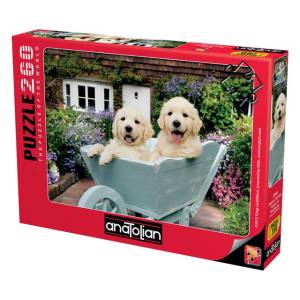 Anatolian Puzzle Puppies In A Wheelbarrow 260pcs Size 48x33cm #ana.3310.