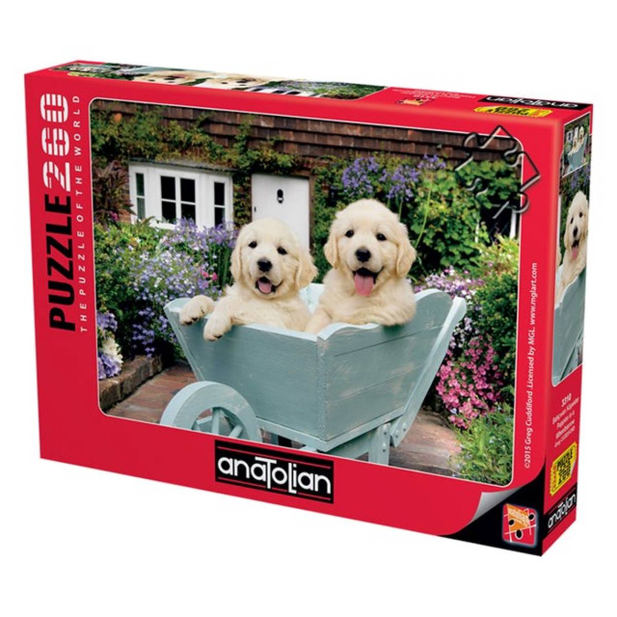 Anatolian Puzzle Puppies In A Wheelbarrow 260pcs Size 48x33cm #ana.3310.