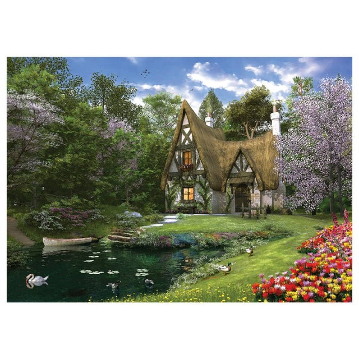 Anatolian Puzzle Spring Lake Cottage 3000pcs Size 85x120cm#ana.4900.