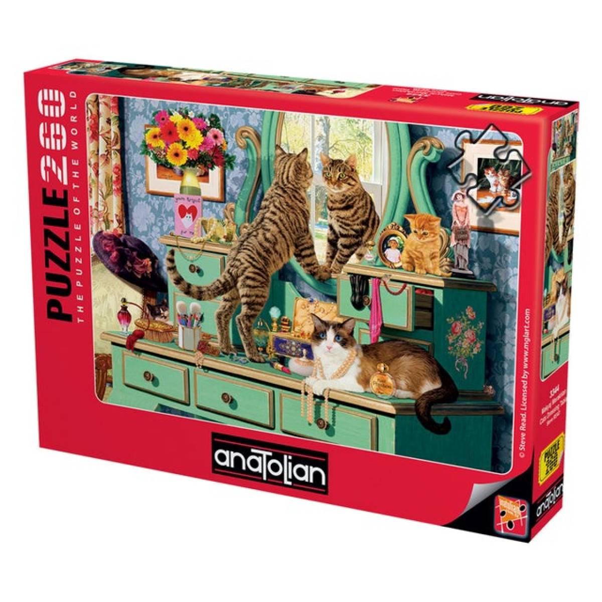 Anatolian Puzzle Cats Dressing Table 260pcs Size 48x33cm #ana.3344.