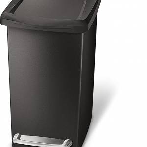 Simplehuman Slim Pedal Bin_black Plastic_10l