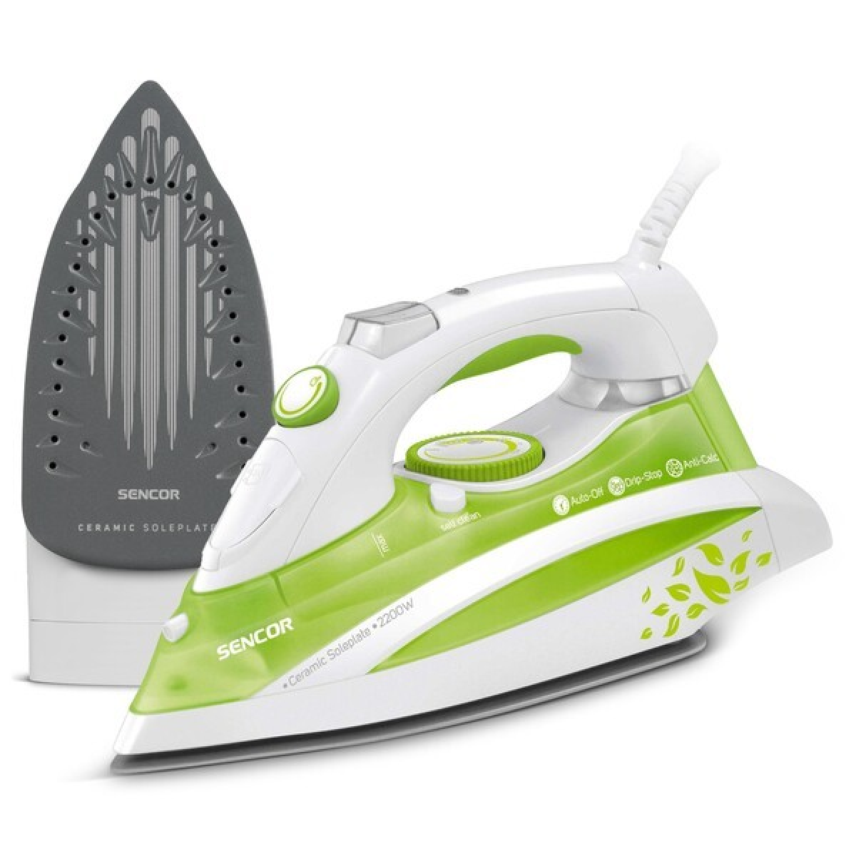 Sencor 2400w, Ceramic Soleplate, Continuous Steam, Anti-calc, Anti-drip.