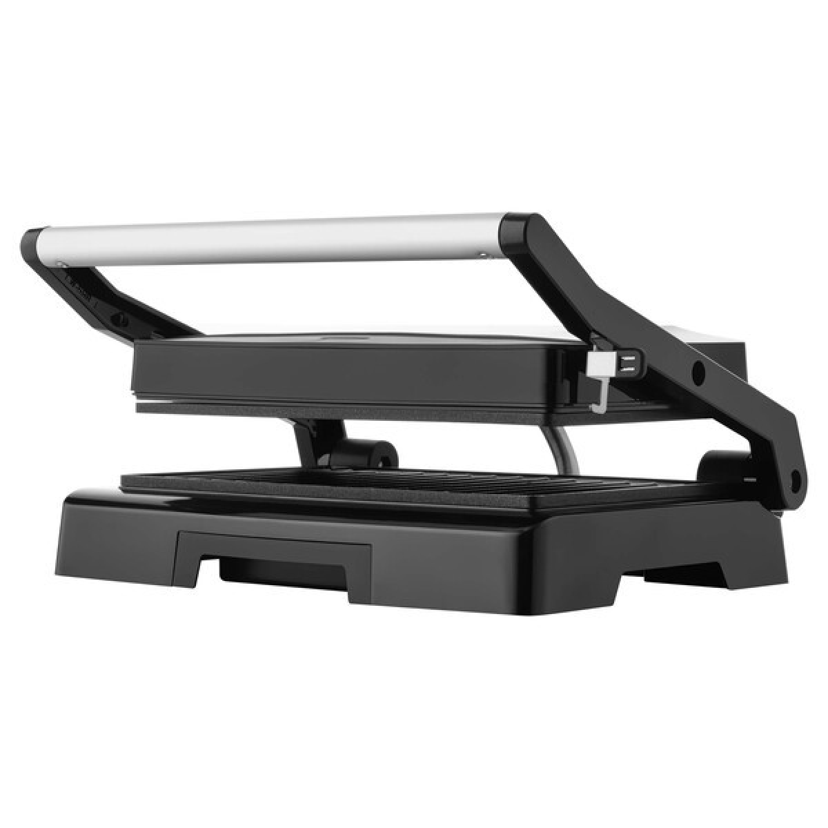 Sencor 1000w, Non-stick Ribbed Plates, Mechanical Temp Control, Overheating Protection.