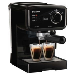 Sencor 1140w, 15 Bar Pump, 1.5l Tank, Swivel Steam Wand For Frothing, Cup-warming Plate.