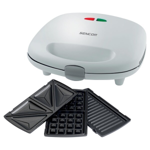 Sencor 700w, Non-stick Plates, Heat-insulated Handle, Lockable Clip.