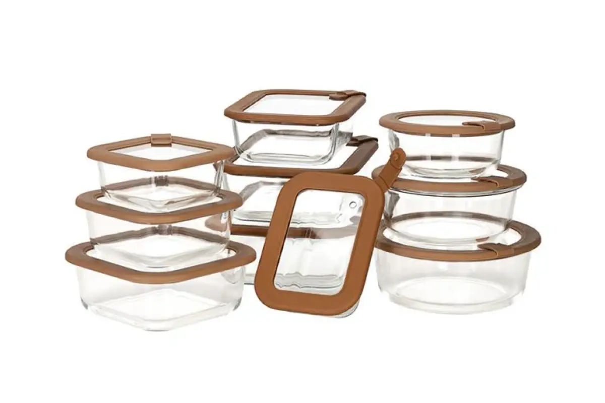 Nutricook Glass Storage 24 Piece (12 Containers + 12 Matching Lids), Nc-gs240