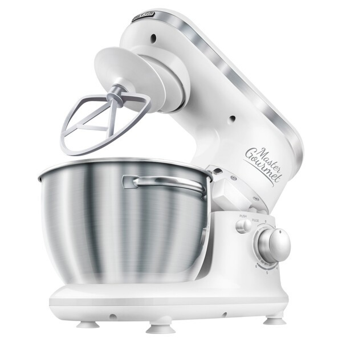 Sencor 600w, 4l Stainless Steel Bowl, Planetary Mixing, 6 Speeds, 3 Attachments.