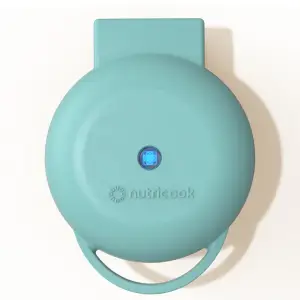 Nutricook Mini Waffle Maker 350-400 Watt - Aqua Marine, Nc-wm100AM