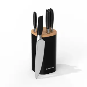 Nutricook Everyday 6 Pieces Knife Set - Black, Nc-kb150k
