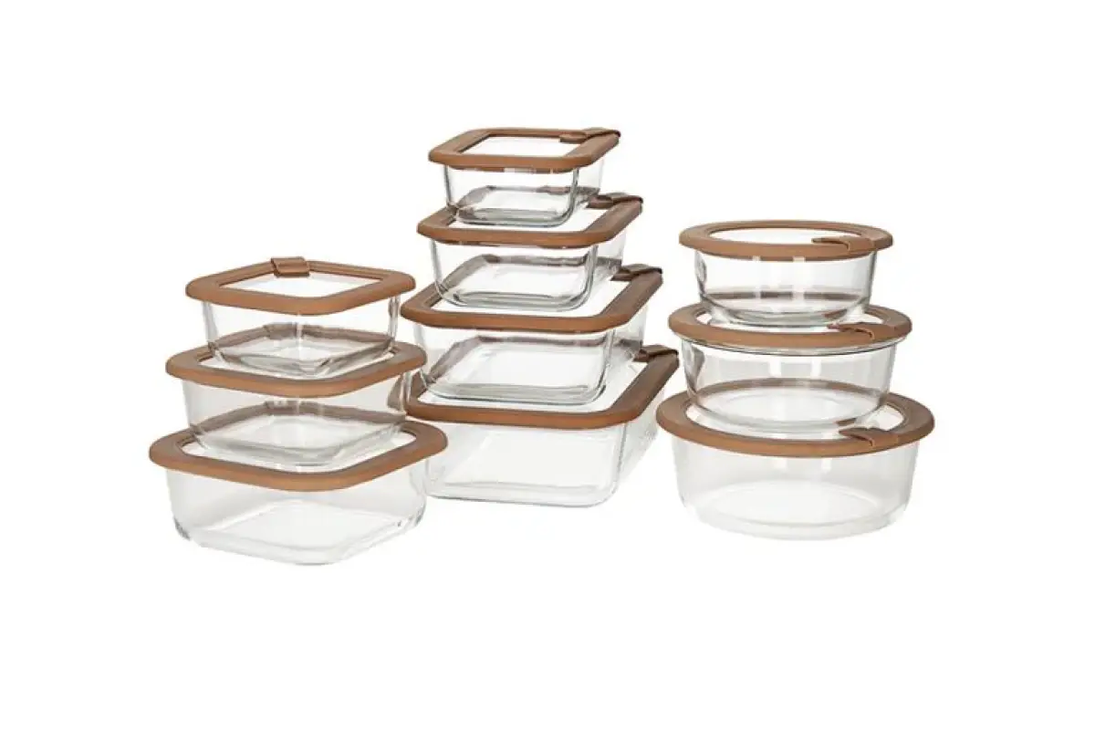 Nutricook Glass Storage 24 Piece (12 Containers + 12 Matching Lids), Nc-gs240