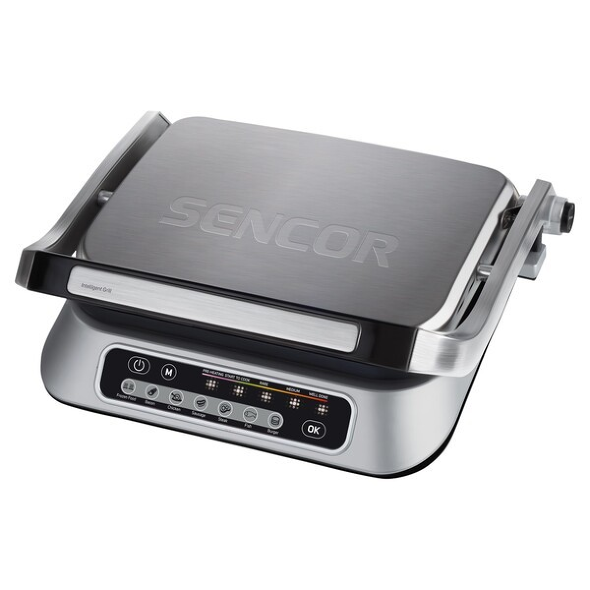 Sencor 2100w, Automatic Sensor For Thickness, 7 Cooking Programs, Non-stick Plates.