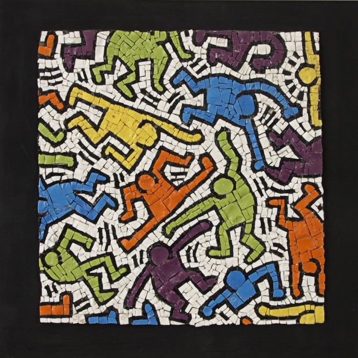 Artworks of the greatest artists translated in mosaic