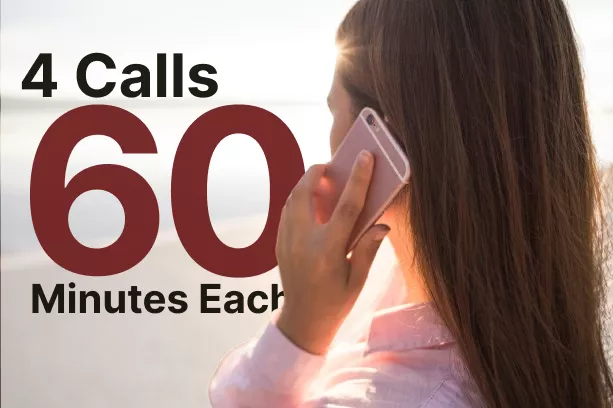 4 مكالمات - 60 دقيقة كل واحدة