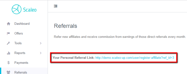 New Scaleo Update: Referral Feature - New Scaleo Update: Referral Feature -