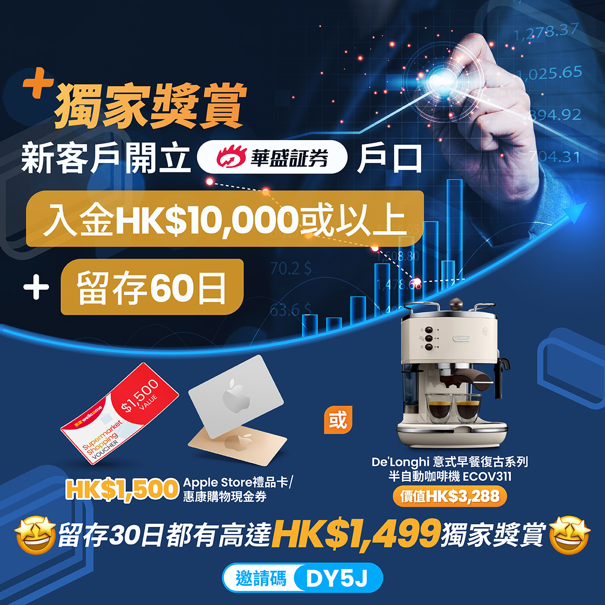 華盛証券: 華盛証券- 【🎁華盛證券限時優惠】開戶＋入金$10,000 即拎LOJEL 29吋行李箱🧳 或HK... - GroupBuya  購物Jetso