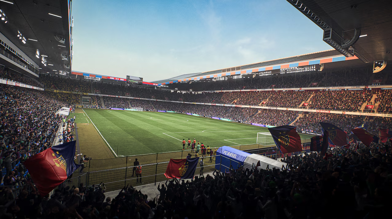 Screenshot of one of the many new stadiums.