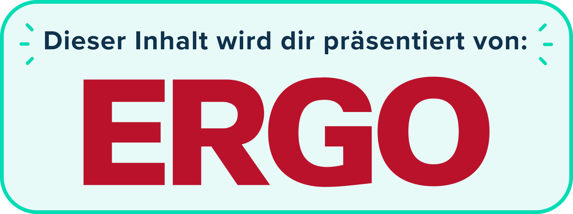 Sponsor for this article is: ERGO | Logo