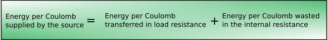 Emf et résistance interne Conservation de l'énergie dans la résistance interne StudySmarter