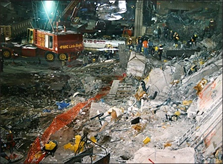 Investigators going through the rubble following the bombing of the World Trade Center 1993, Study Smarter