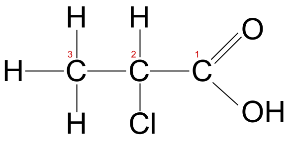 Carboxylic acids nomenclature example 2-chloropropanoic acid StudySmarter