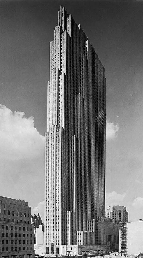 Arquitectura Art Déco, Rockefeller Center, por Samuel H. Gottscho, 1933, StudySmarter