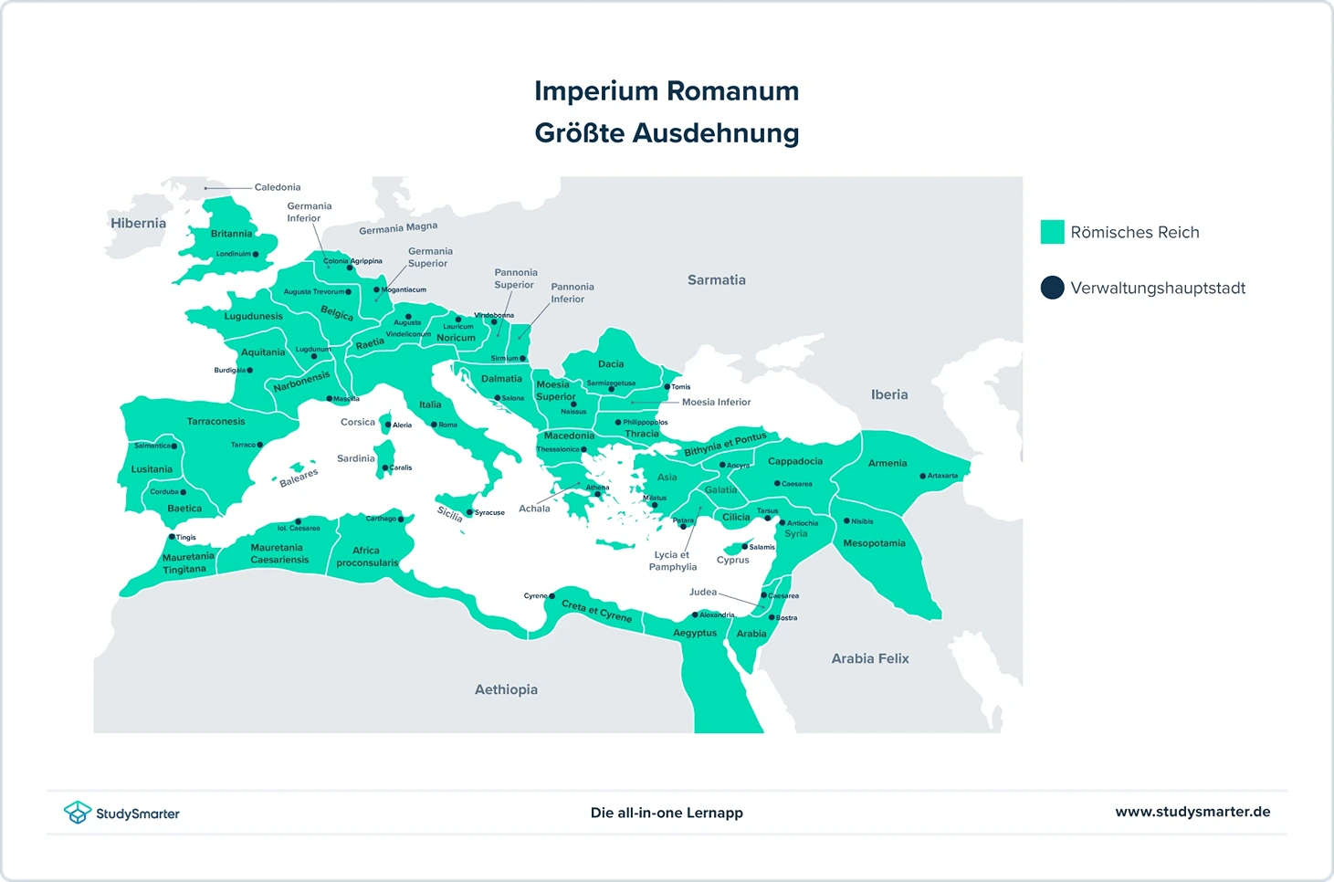 Römische Kultur Ausdehnung des Imperium Romanum StudySmarter