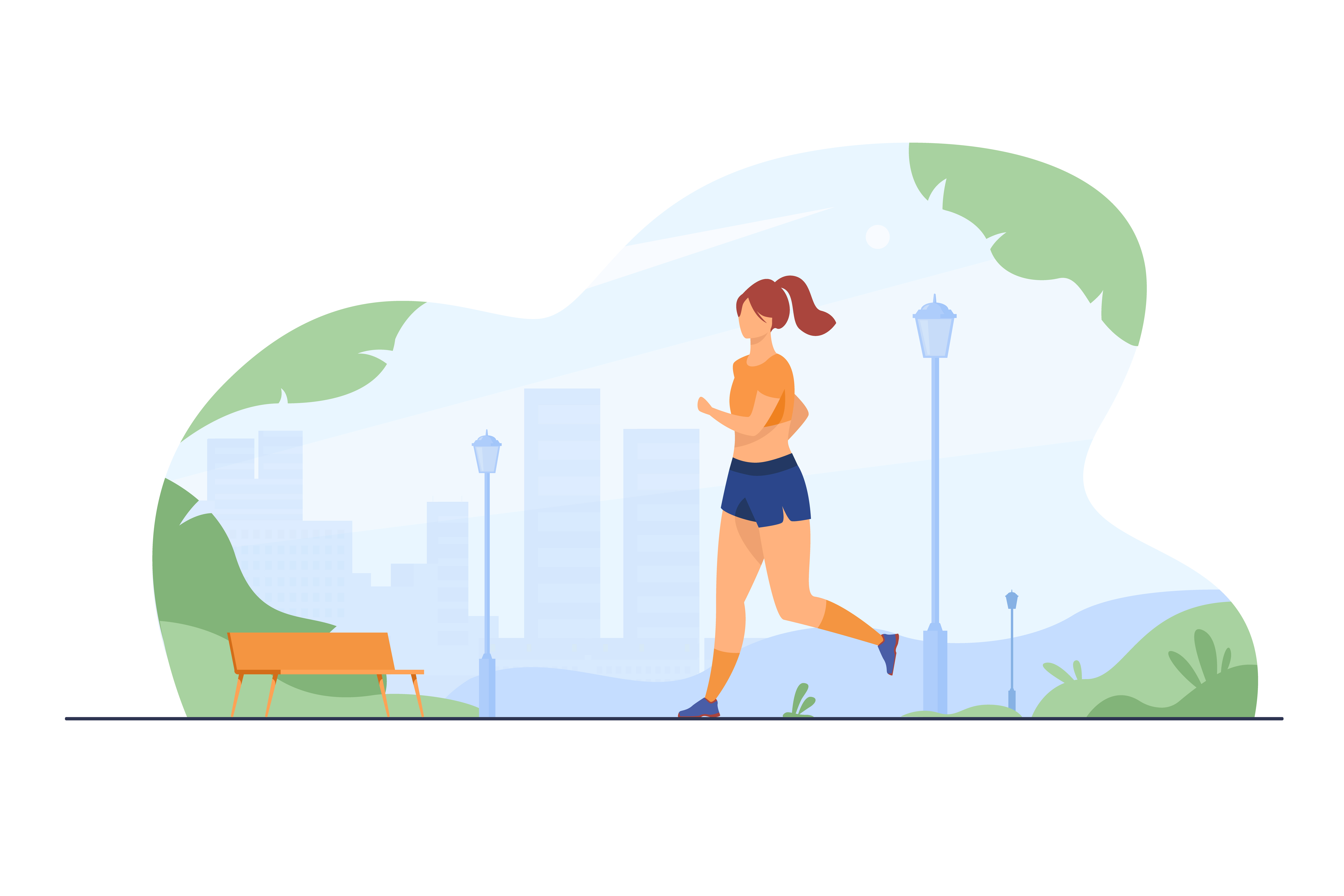 Autonomic nervous system, Woman running, StudySmarter