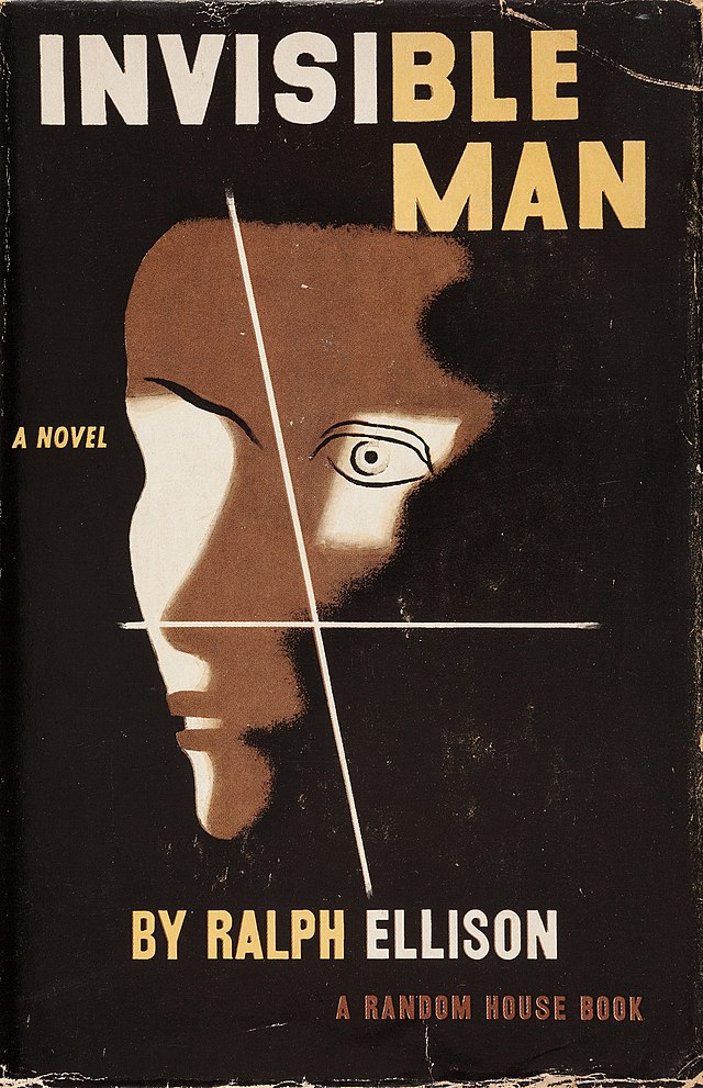 Portada de la primera edición de El hombre invisible, 1951, rostro en la sombra, StudySmarter