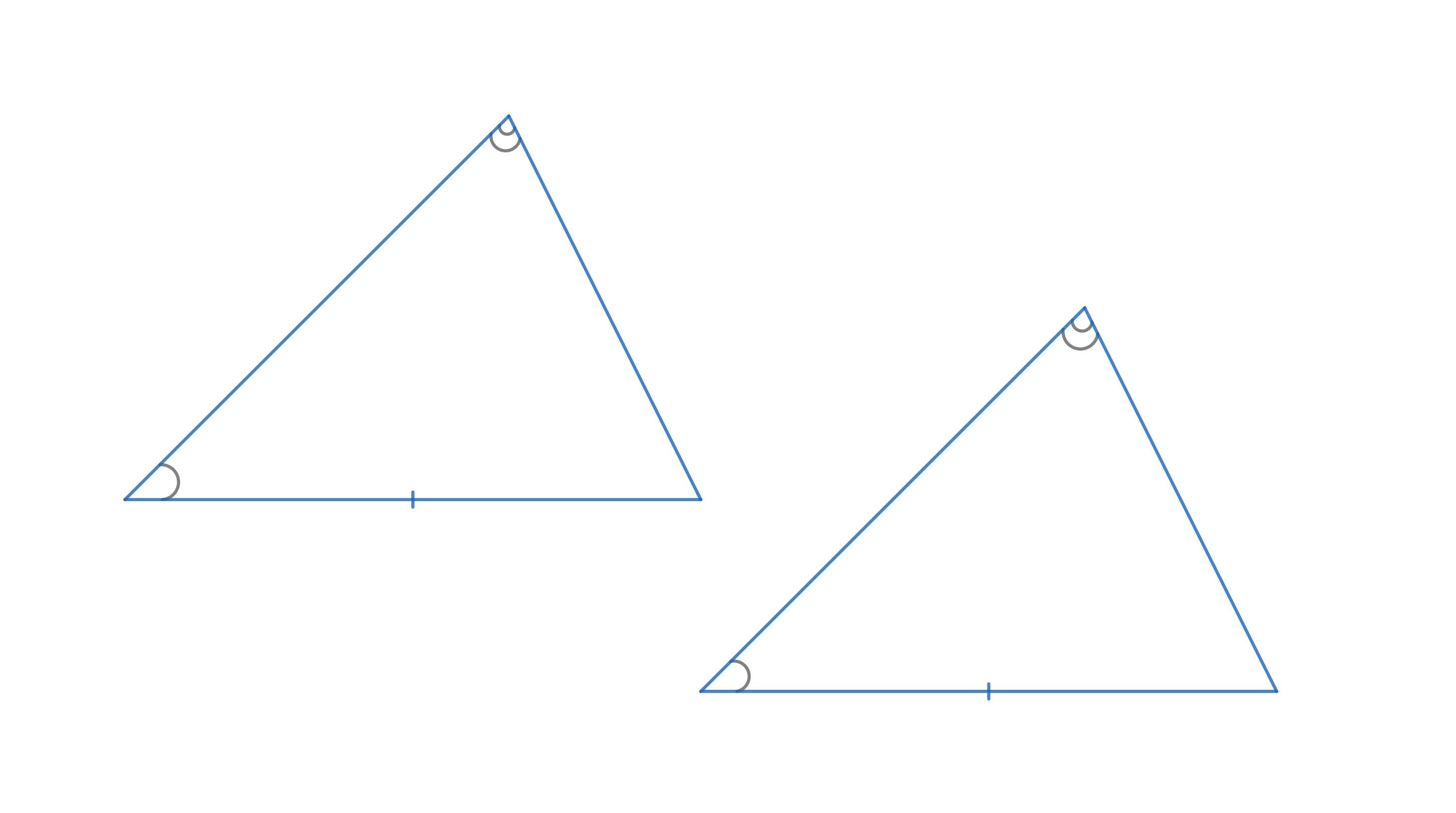 HL, ASA and AAS, Two congruent triangles due to AAS, StudySmarter
