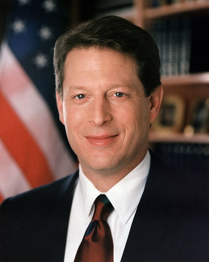 foto de Al Gore, candidato demócrata a la presidencia en 2000