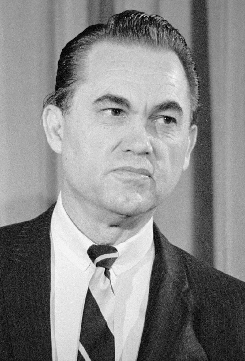 Photo de George Wallace, candidat à l'élection présidentielle de 1968
