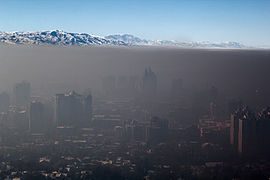 Urban issues and challenges Figure 3 Smog over Almaty Urban pollution StudySmarter
