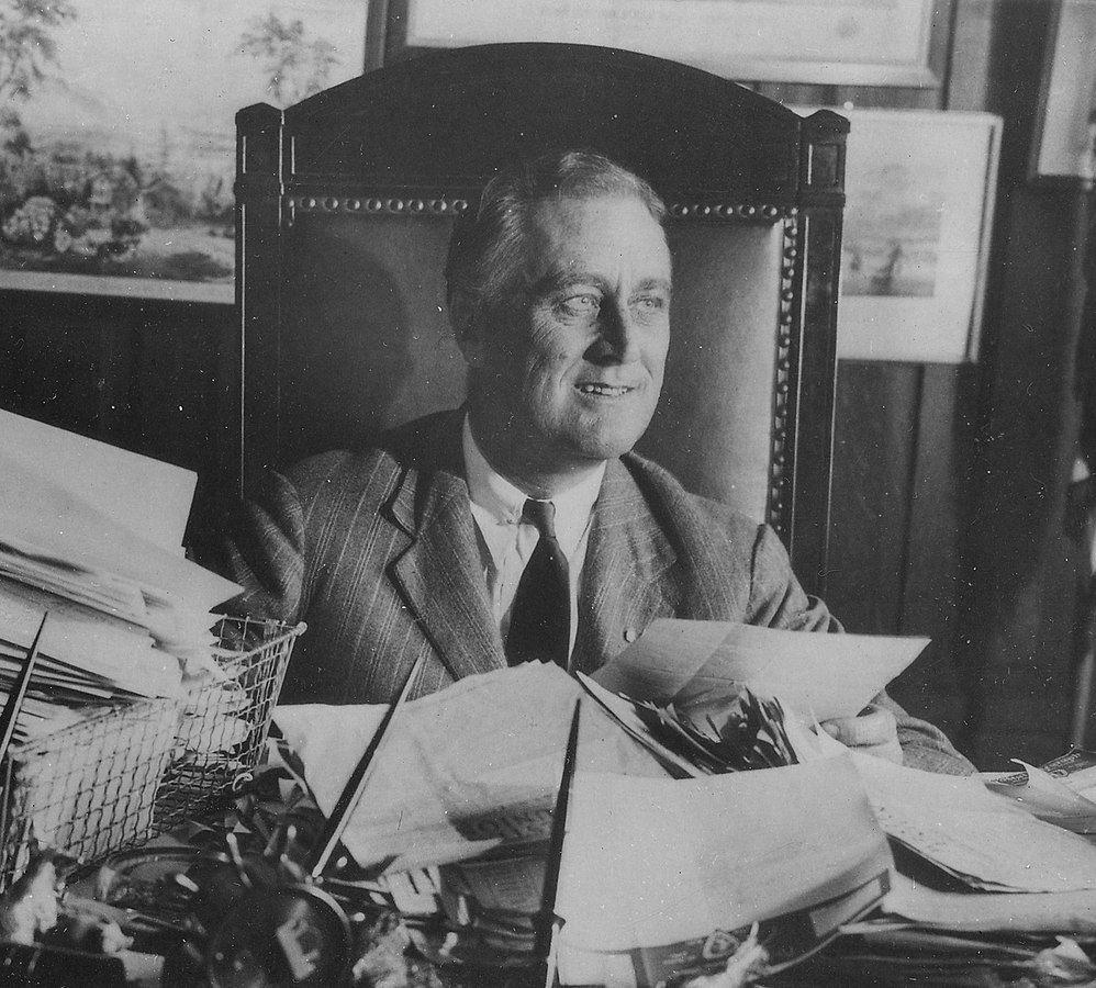 Élection présidentielle de 1932, photographie du gouverneur de New York Franklin Roosevelt en 1930, StudySmarter.