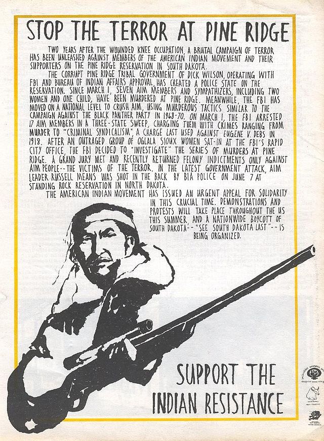 Cartel del Movimiento Indio Americano Estudia mejor