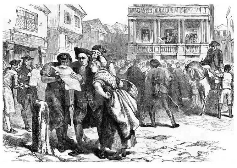 Massacre de Boston, les Bostoniens lisent le Stamp Act, StudySmarter