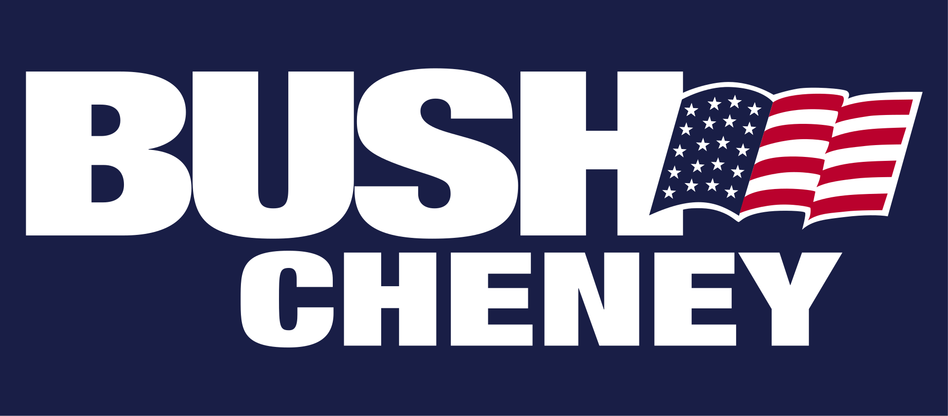 2000 election sign for Bush / Cheney