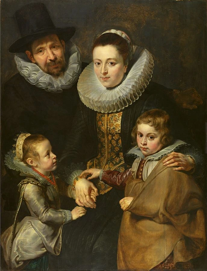 Porträtmalerei Familienporträt Beispiel StudySmarter
