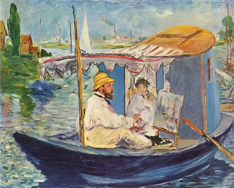 Komposition und Bildaufbau Beispielanalyse Édouard Manet Die Barke StudySmarter