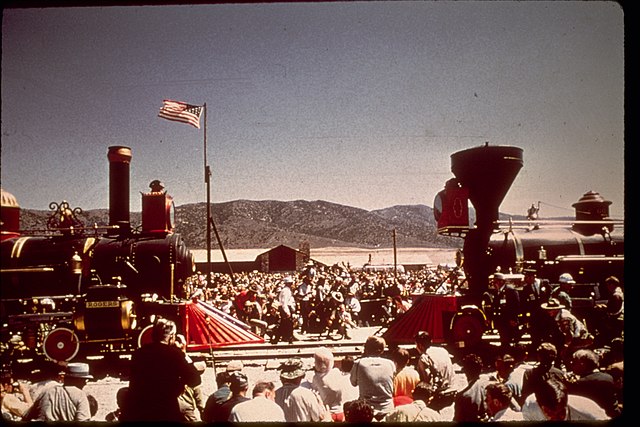Transcontinental railroad, Golden spike, StudySmarter