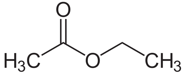 Ejemplo de éster de etil etanoato con grupo carbonilo StudySmarter
