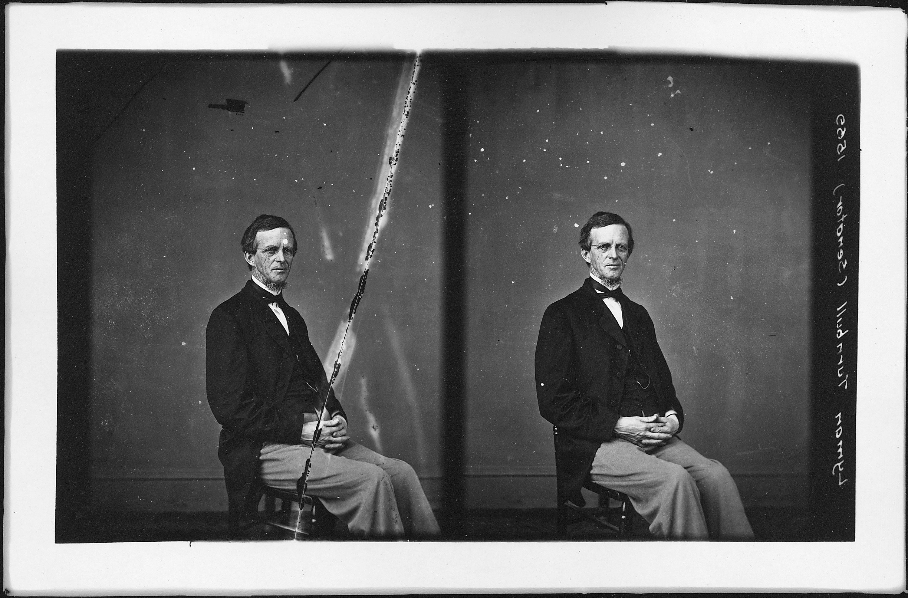A black and white photograph of Lyman Trumbull StudySmarter