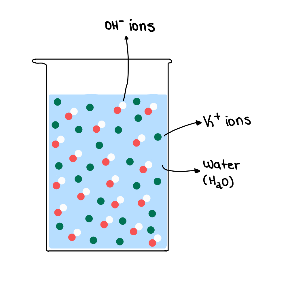 Échelle de pH KOH dans l'eau StudySmarter