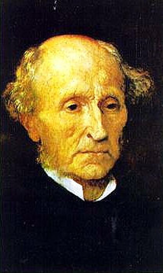 John Stuart Mill Portrait Peinture Étude plus intelligente