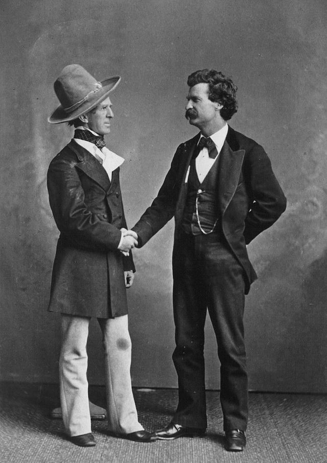 Gilded Age Literature, A black and White photography of Mark Twain and John T Sellers StudySmarter