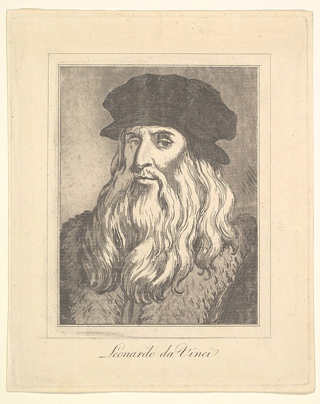 Retrato de Leonardo da Vinci.Leonardo Da Vinci. Estudiar mejor.