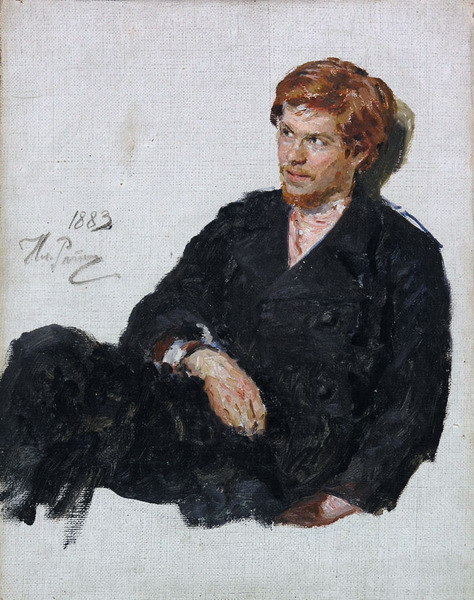 Desarrollo de la Teoría Política, Retrato de un estudiante nihilista, Ilya Repin, 1883. Fuente: Museo de Arte del Lejano Oriente, Wikipedia Commons (dominio público), StudySmarter.