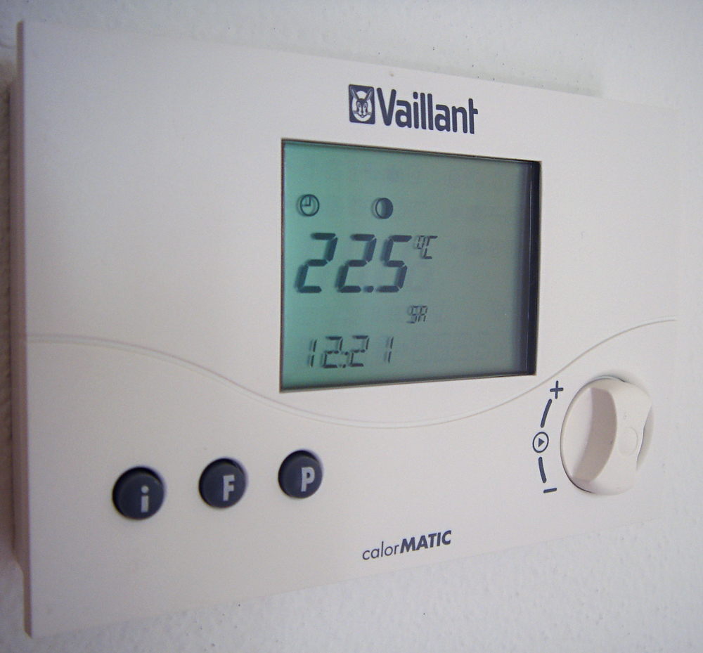 Feedback mechanisms Figure 1: A thermostat is an example of a home system that uses a feedback mechanism to regulate temperature | StudySmarter