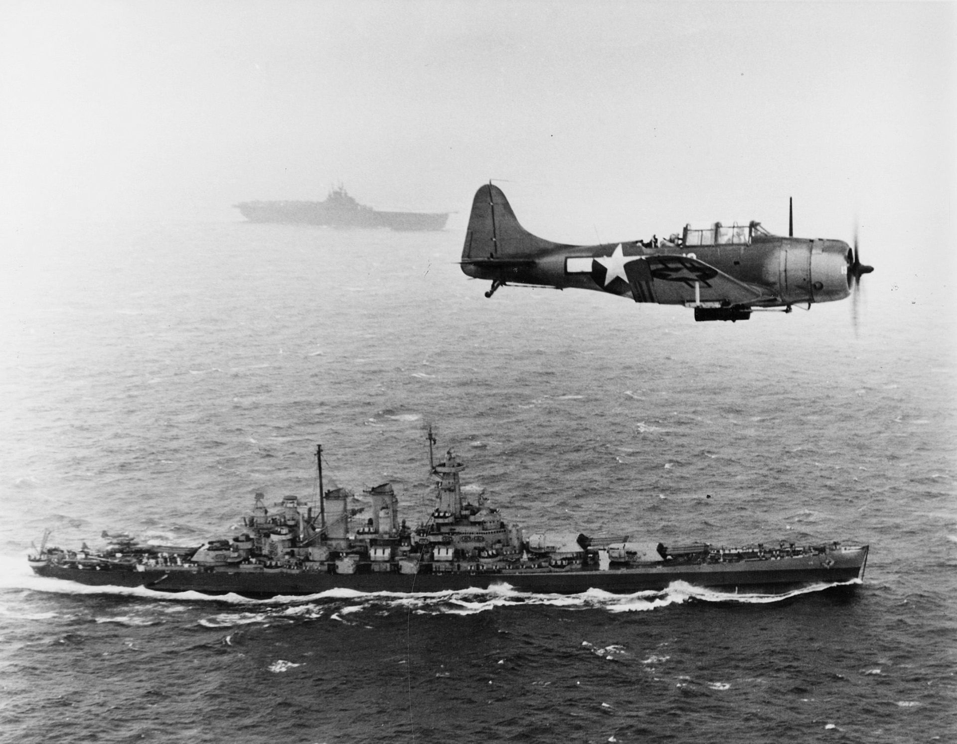American War Strategy, A U.S. Navy Douglas SBD-5 Dauntless of bombing patrols USS Washington and USS Lexington, StudySmarter