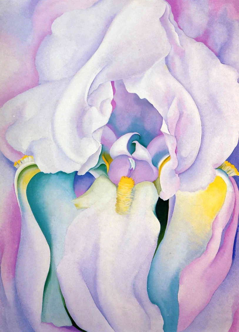 Georgia O'Keeffe, Georgia O'Keeffe, Luz de Iris, 1924, Estudia mejor.